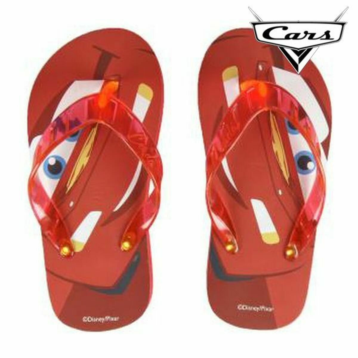 Flip-flops med LED lys Cars 73078