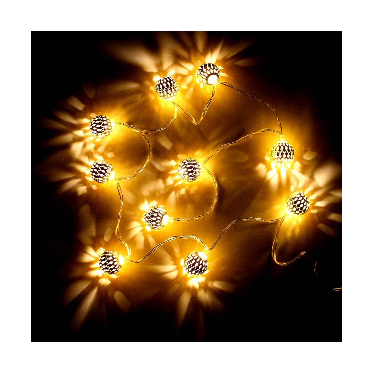 Grinalda de Luzes LED Decorative Lighting Ouro