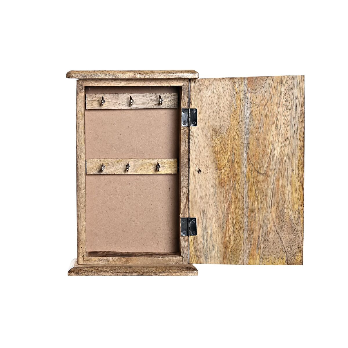 Omara za ključe DKD Home Decor Rjava Temno rjava 18 x 7,5 x 28 cm