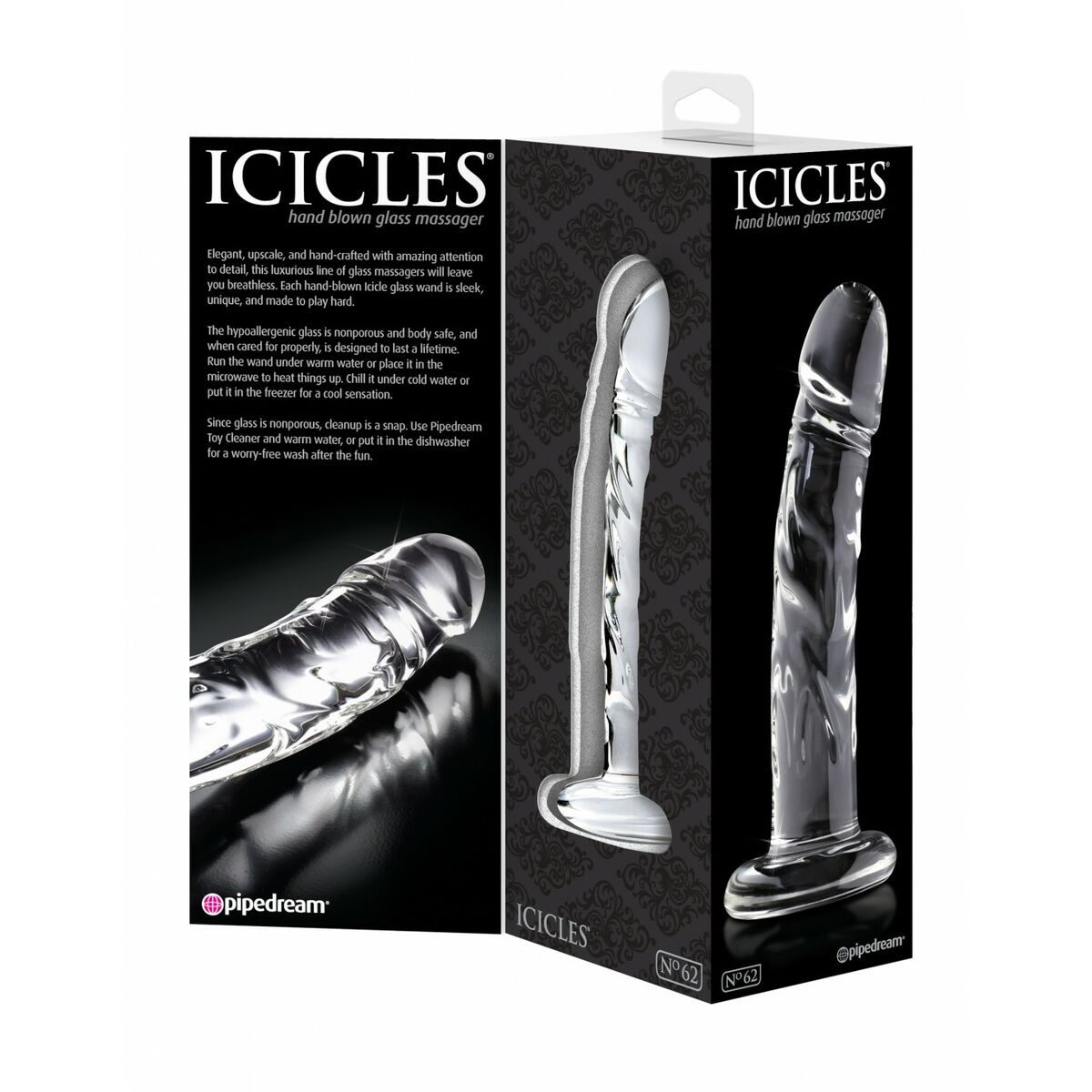Zwarte Dildo Pipedream Icicles
