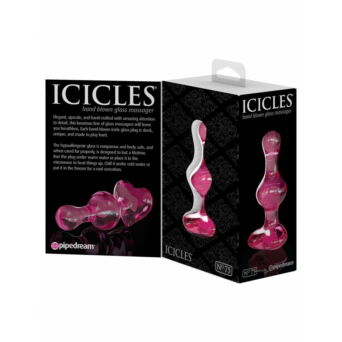 Anustappi Pipedream Icicles Pinkki