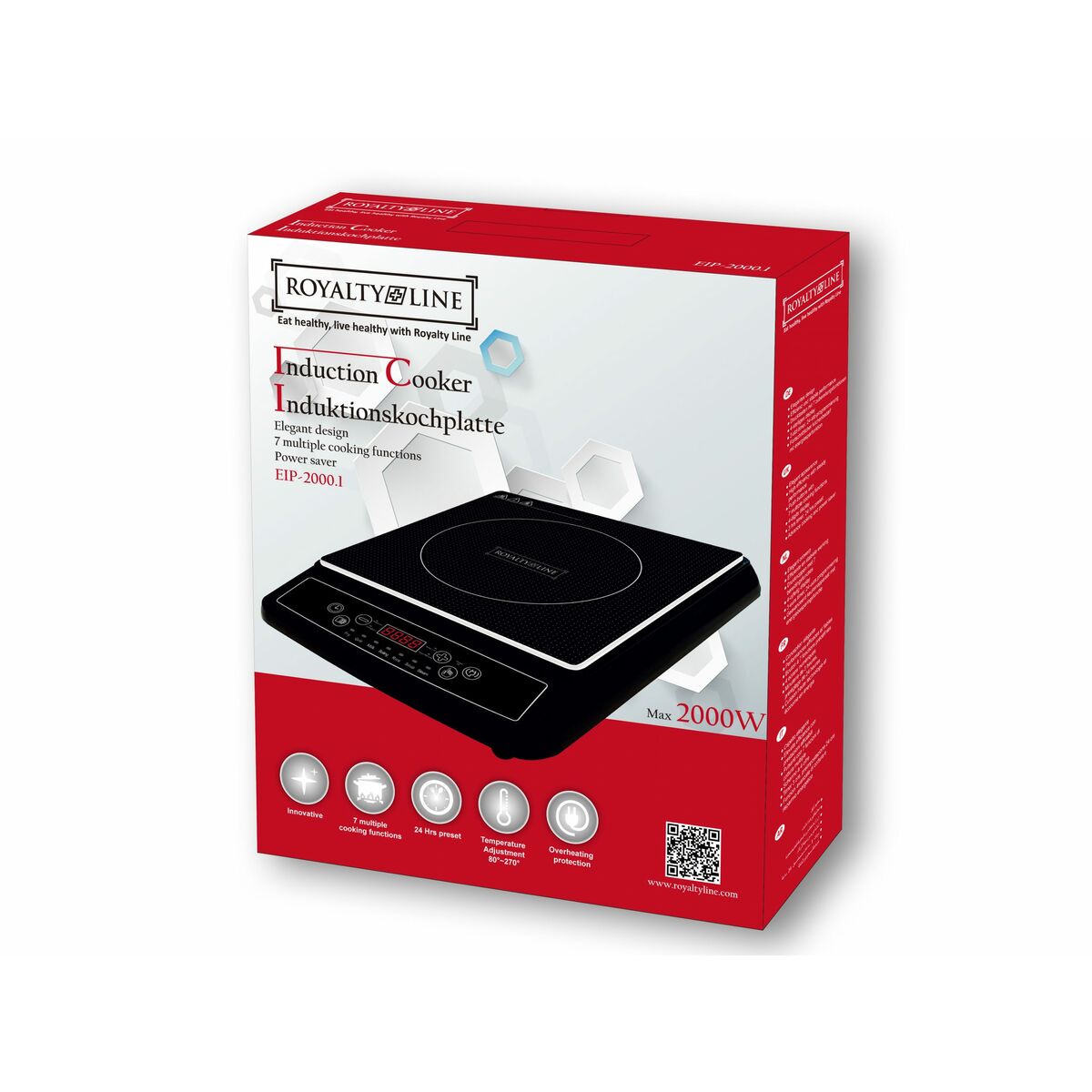 Indukční Plotýnka Royalty Line 2000 W