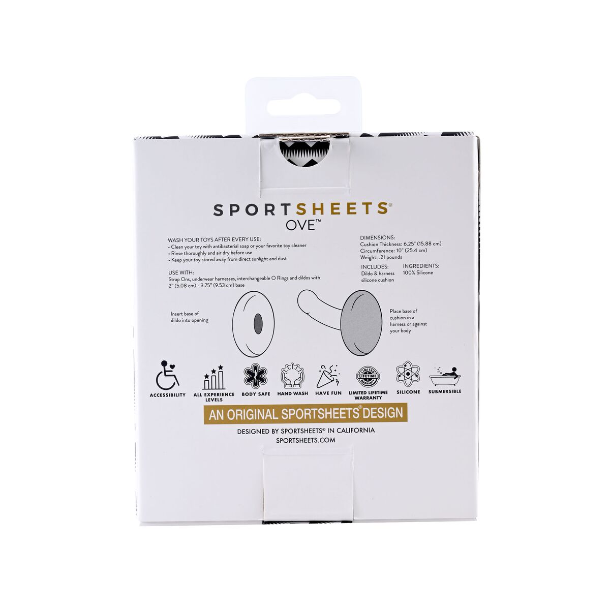 Prisegamas vibratorius Sportsheets Merge Collection