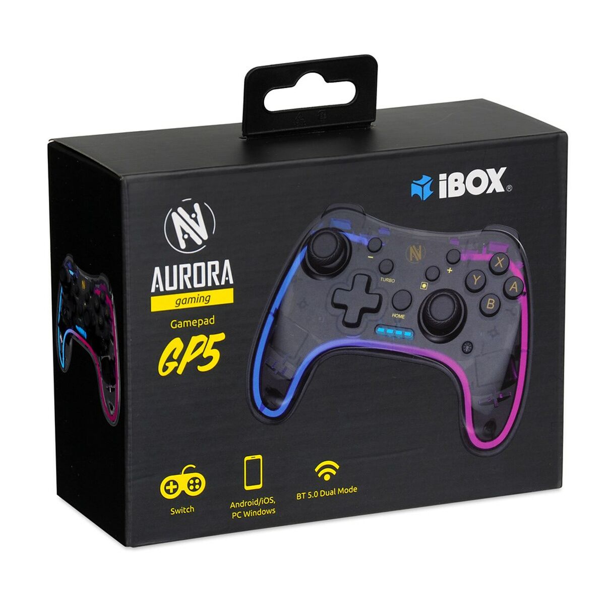 Controller Gaming Ibox IGP5 Nero Bluetooth Nintendo Switch PC