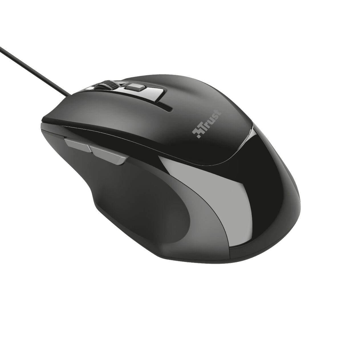 Muis Trust Voca Zwart 2400 dpi
