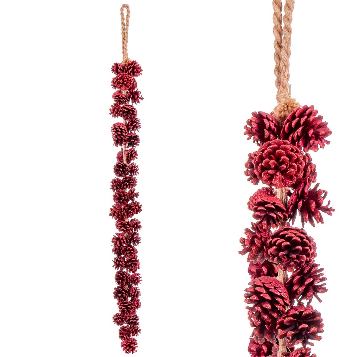 Julekule Rød Ananas 110 cm
