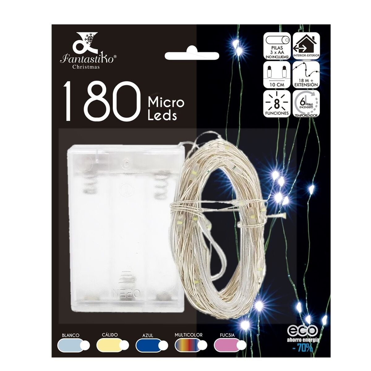 Striper av lys LED Hvit 18,5 m