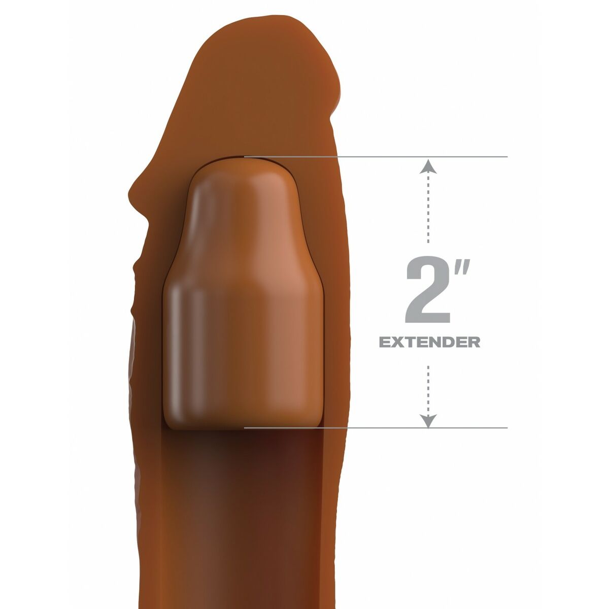 Prevleka za penis Pipedream Fantasy X-tensions Elite Rjava