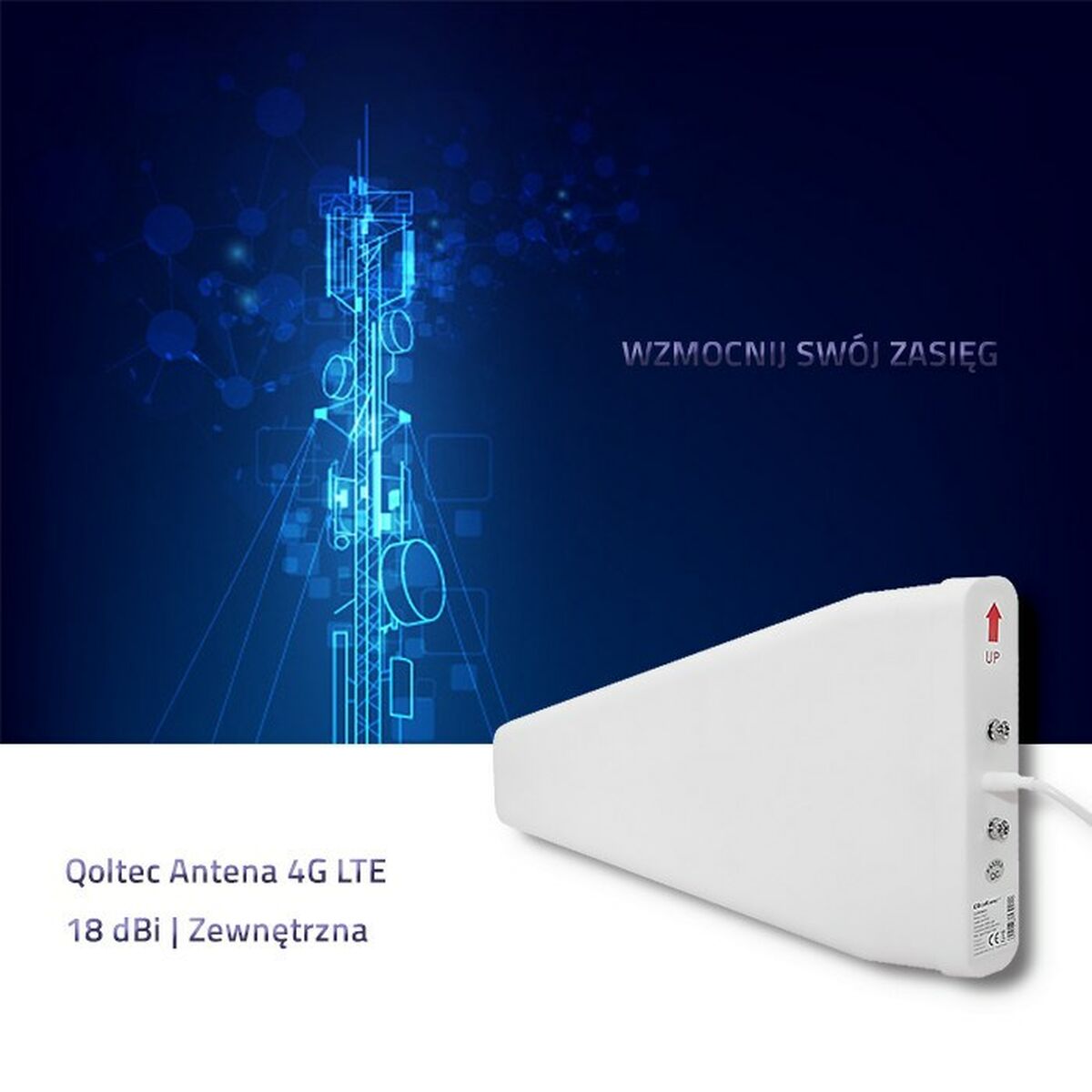 Tv-antenne Qoltec 57021