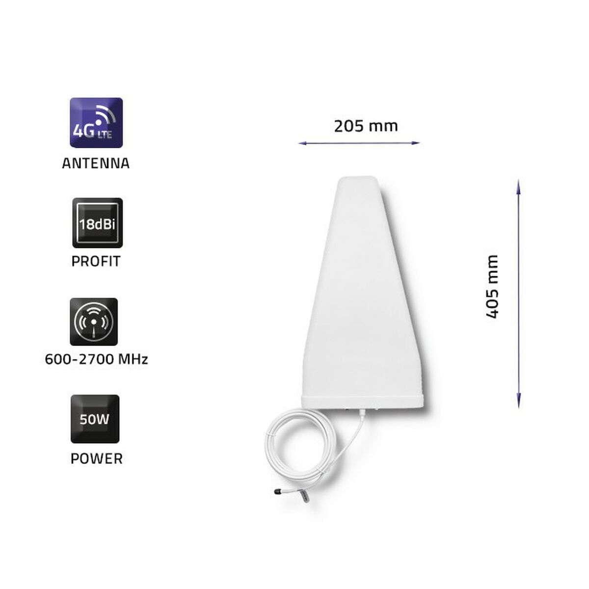 Tv-antenne Qoltec 57021