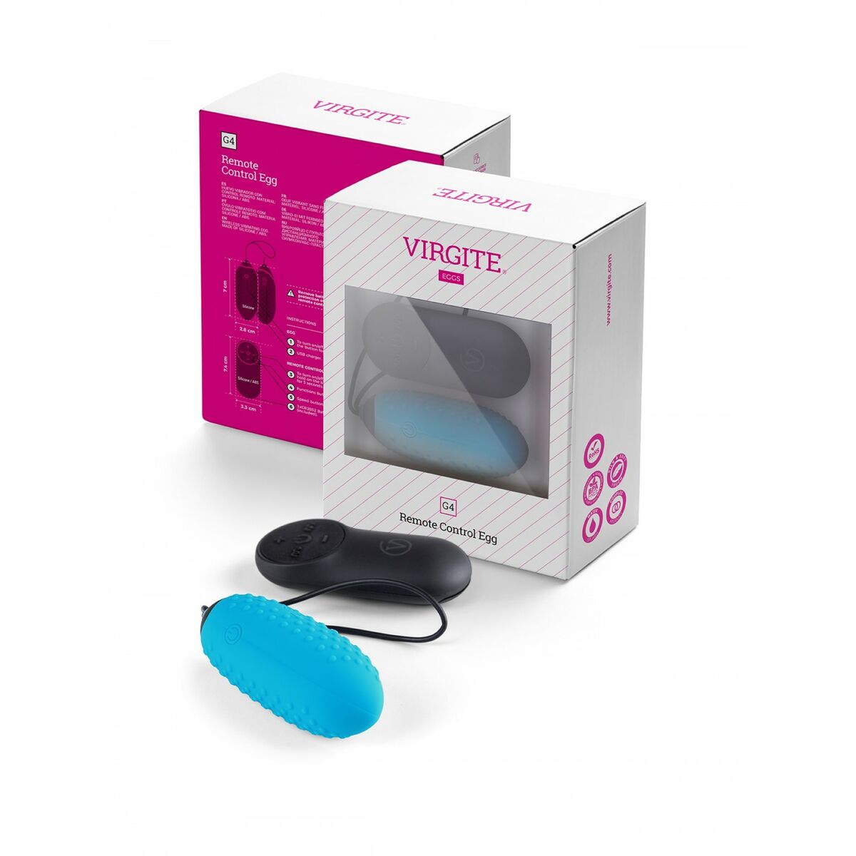Vibrator Jajce Virgite Modra