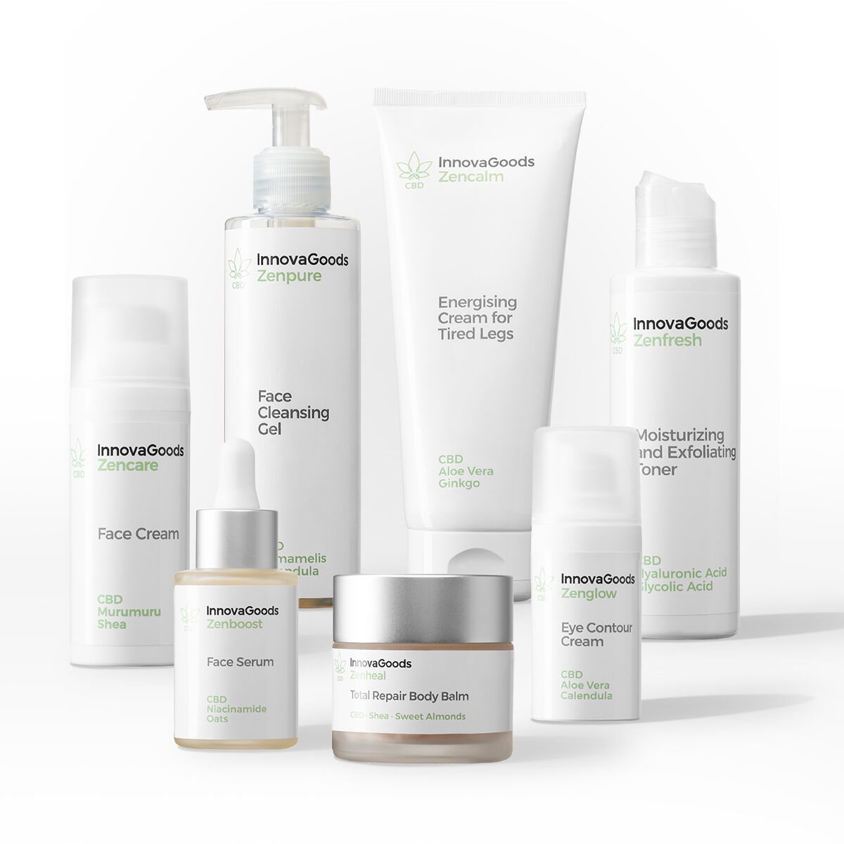 Kit Routine Viso e Corpo CBD InnovaGoods