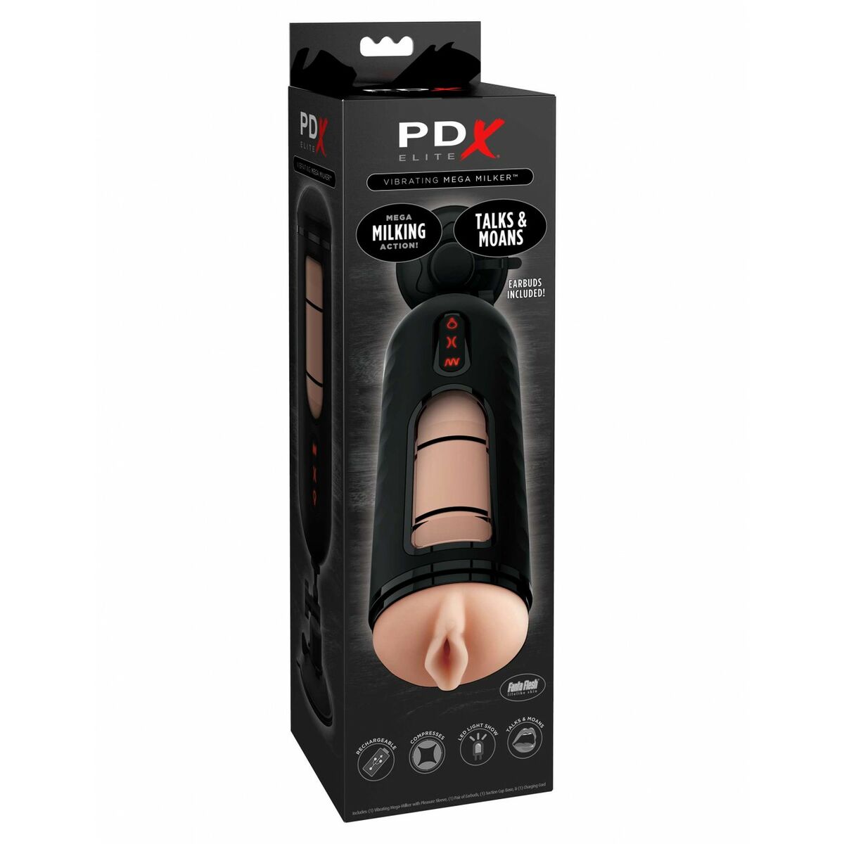 Realistisk Vibrator Pipedream Mega Milker Light