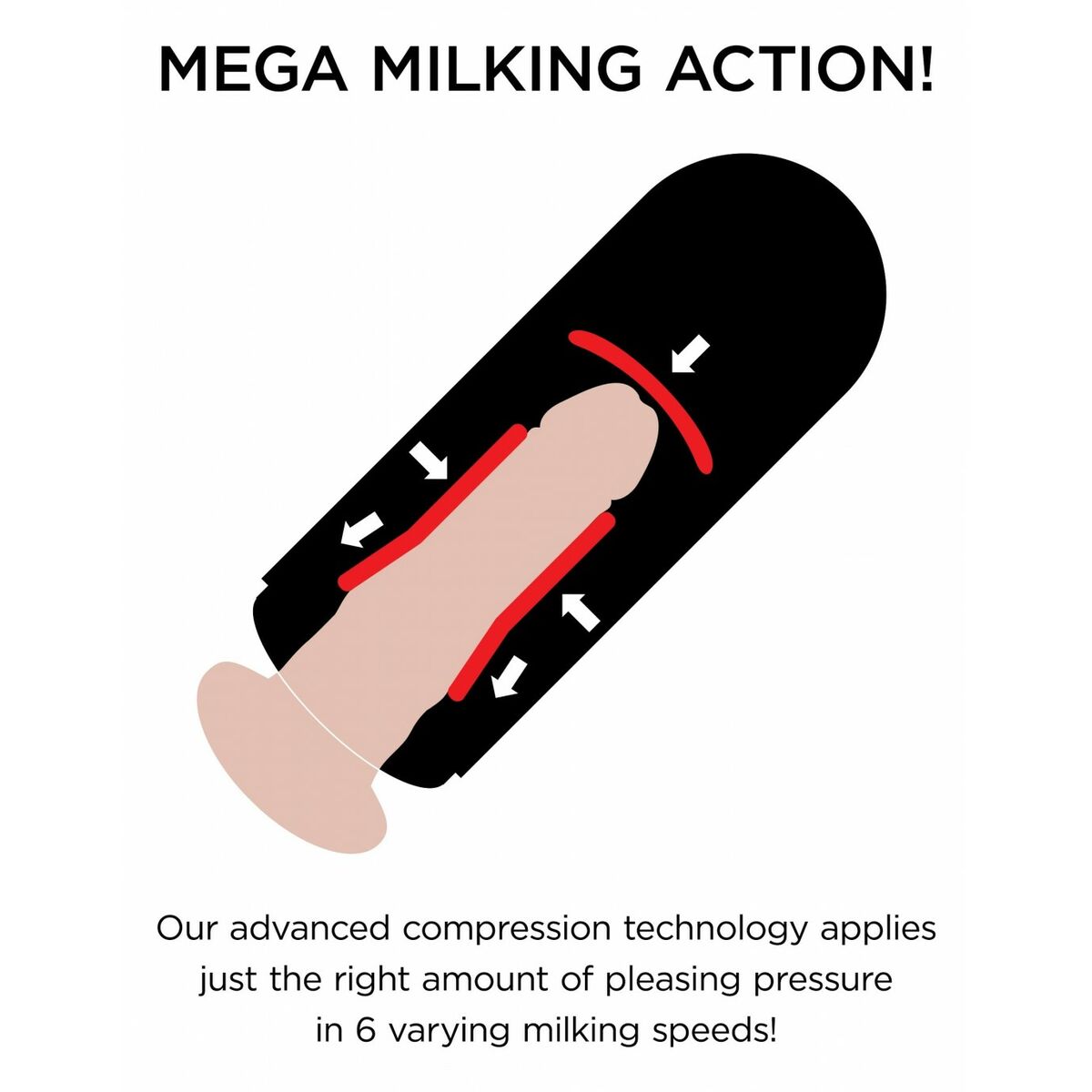 Realistisk Vibrator Pipedream Mega Milker Light