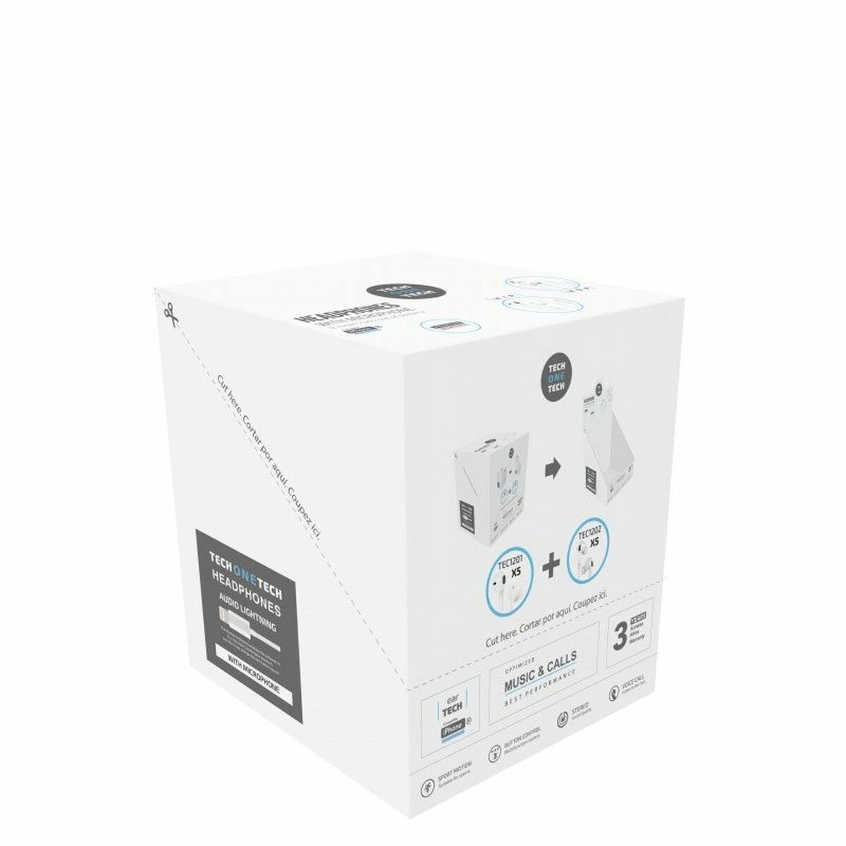 Căști cu Microfon Tech One Tech TEC1203 10 Unități