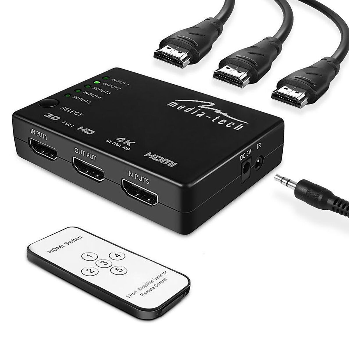 Switch HDMI Media Tech MT5207 Negru