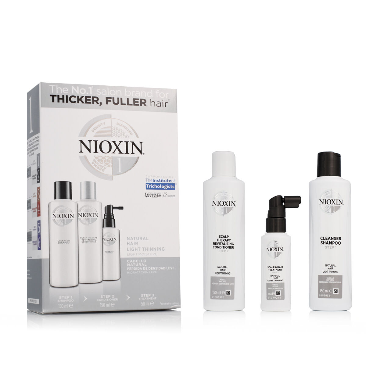Set per Capelli Nioxin System 1 3 Pezzi