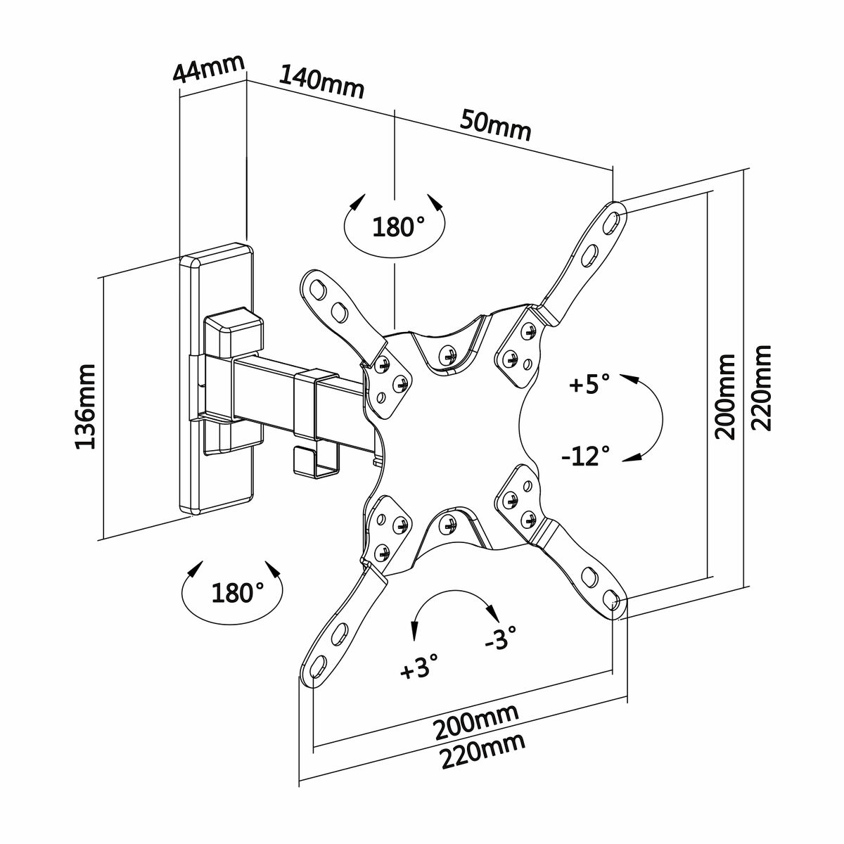 Screen Table Support Aisens WT42TSLE-009 13"