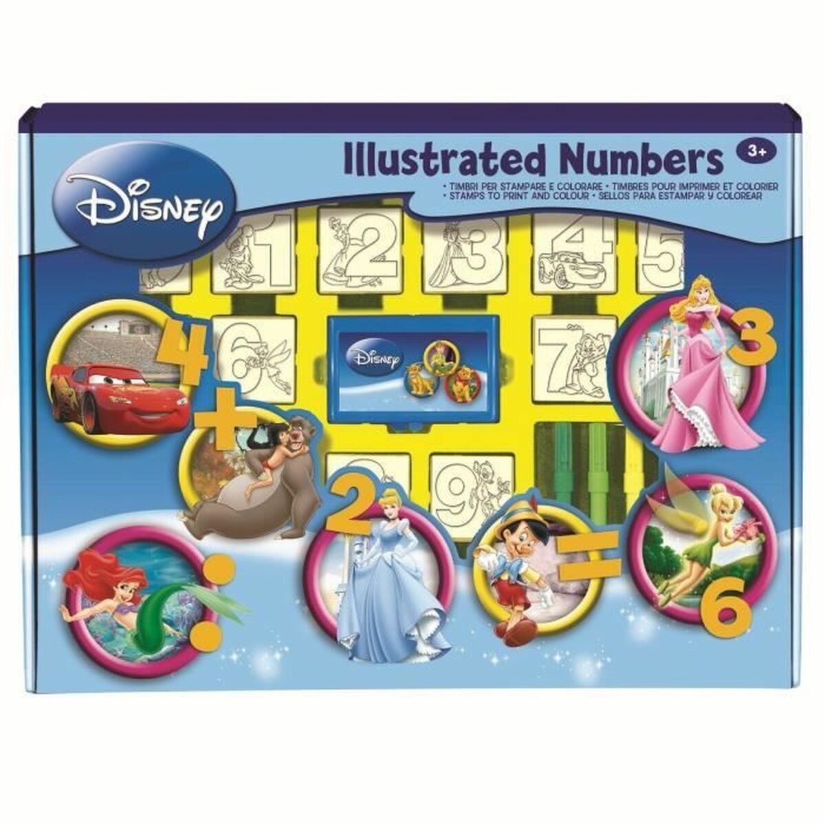 Timbre Multiprint Illustrated Numbers