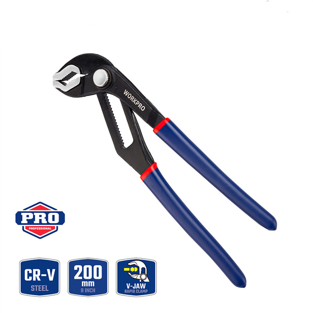 Szczypce nastawne Workpro 8"