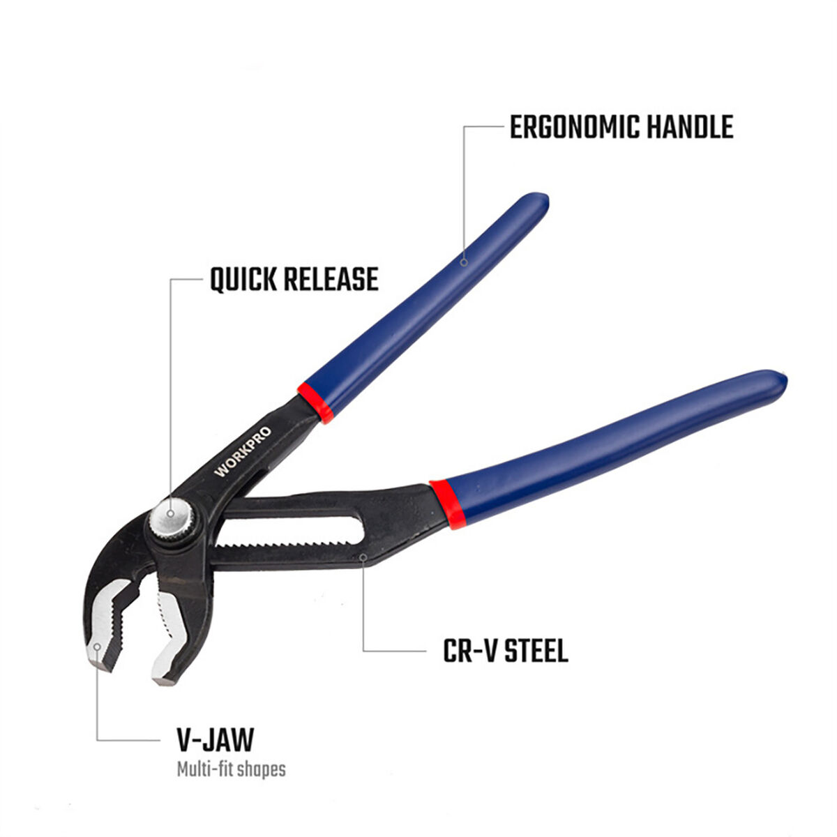Papegaaienbektang Workpro 8"