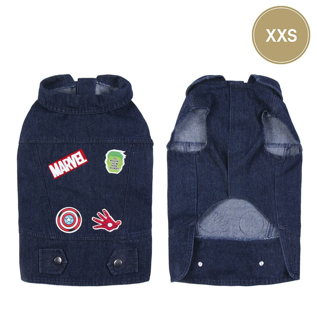 Bunda pre psa Marvel Modrá XXS