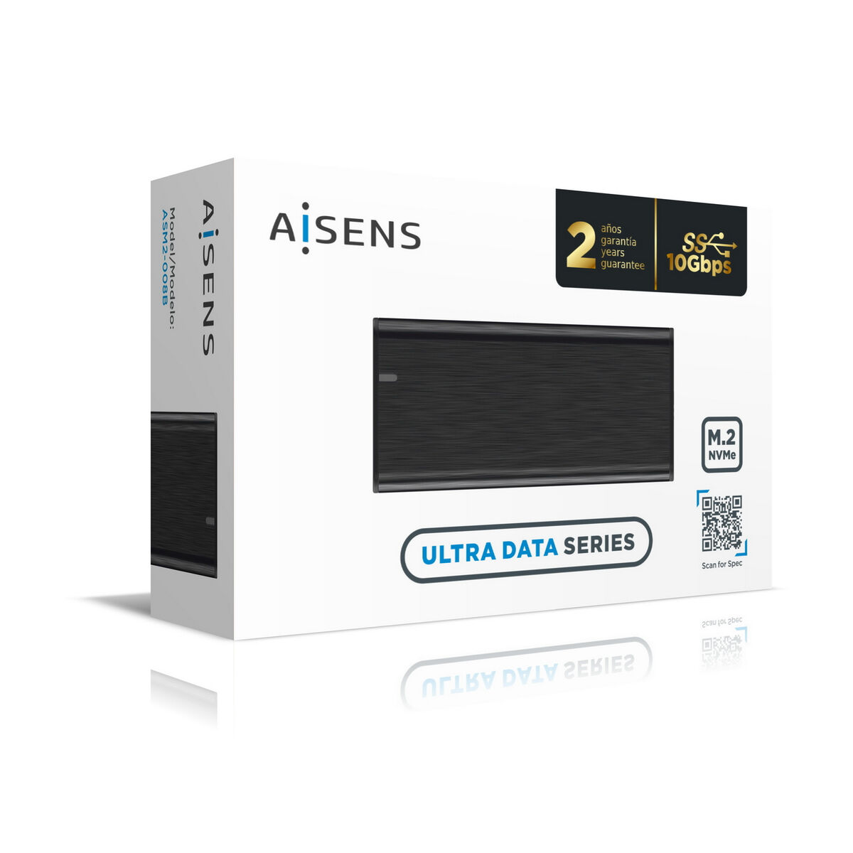 Lomme til harddisk Aisens ASM2-008B Sort