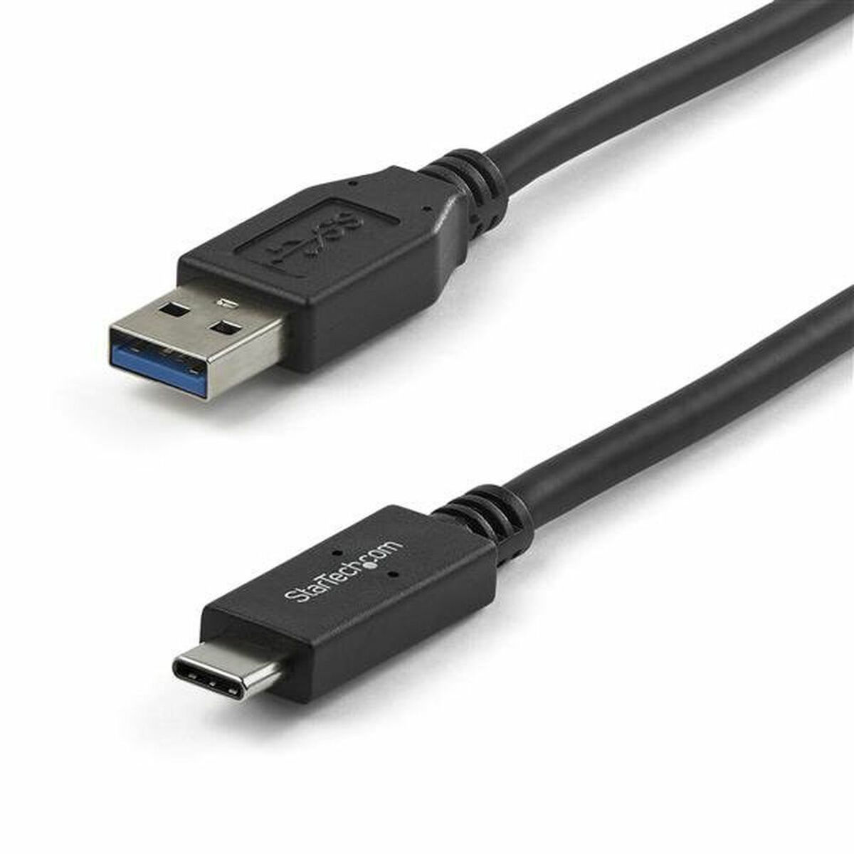 USB A til USB C-kabel Startech USB31AC1M Sort