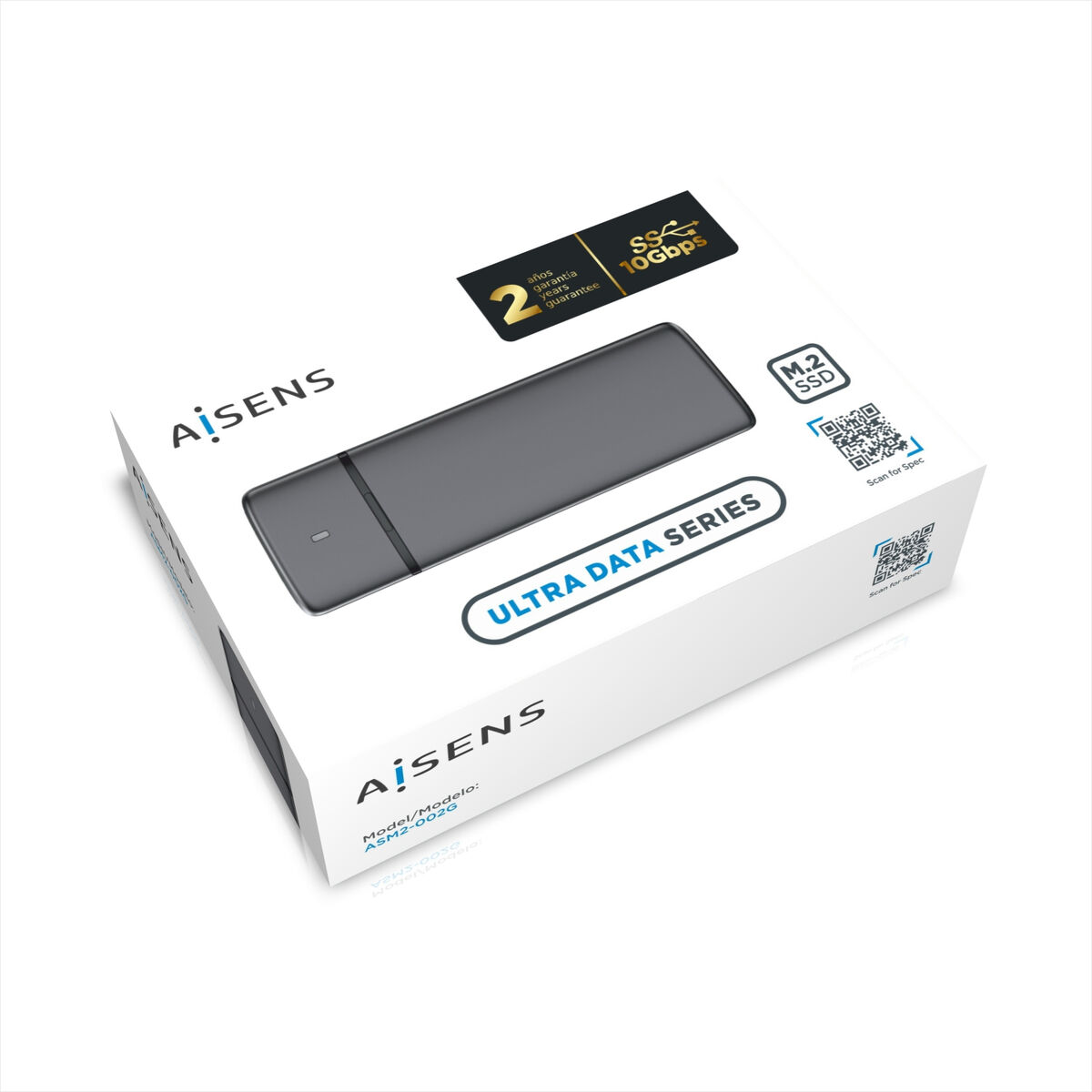 External Box Aisens ASM2-002G Grey