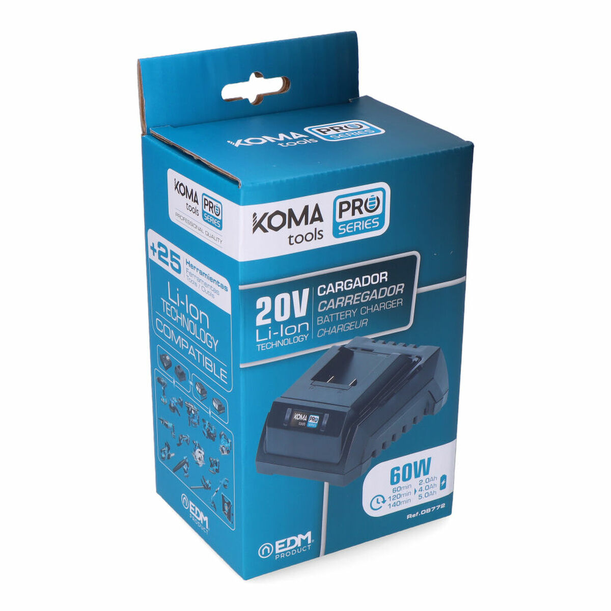 Batterilader Koma Tools tools pro series 60 W