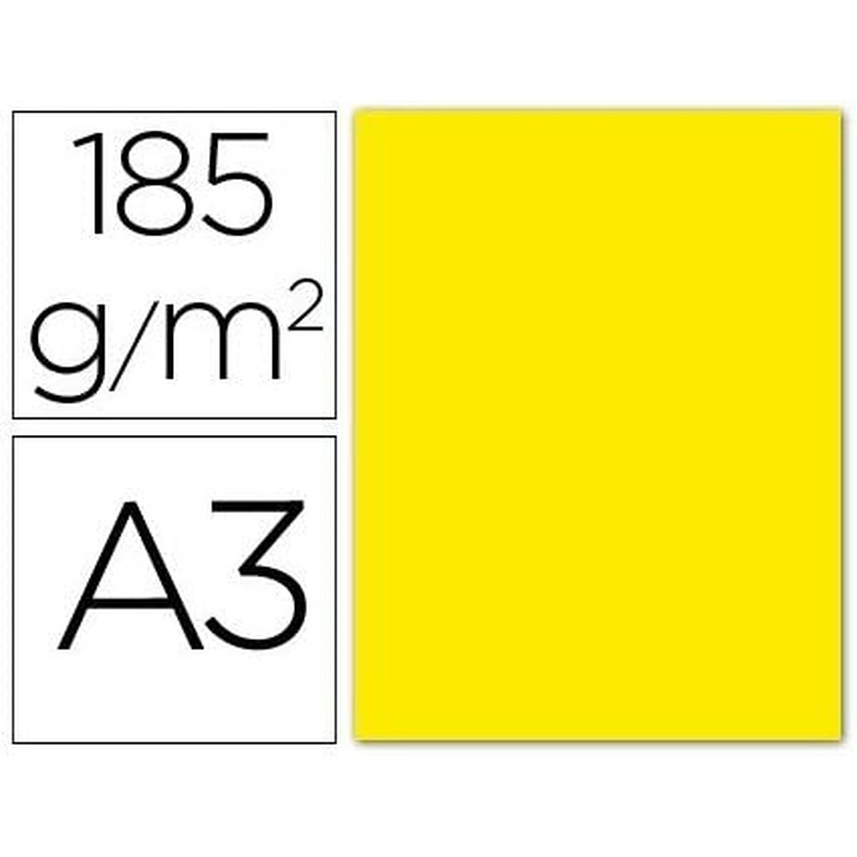 Kort Iris Fluorescent Gul