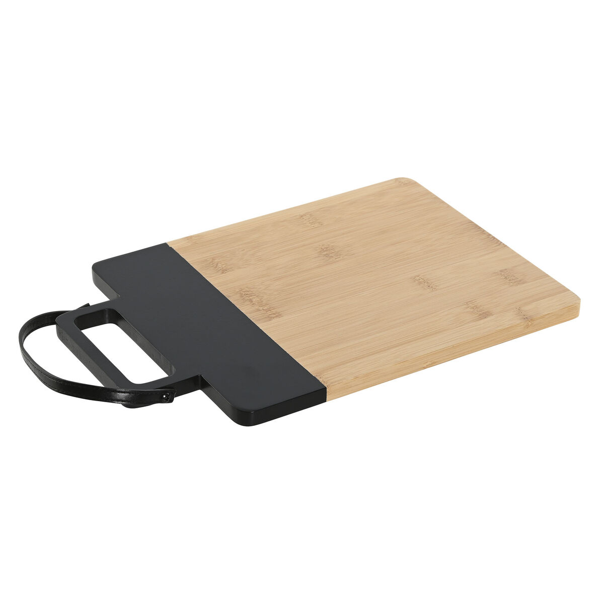 Cutting board Home ESPRIT Black Natural Polyurethane Bamboo 35,5 x 21 x 1,1 cm | Buy at wholesale price