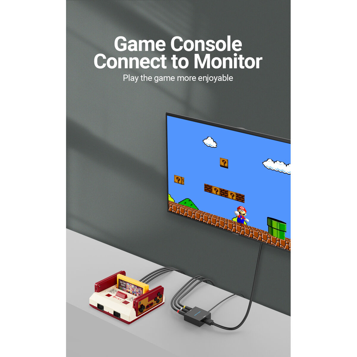 RCA til HDMI-adapter Vention AEFB0 Sort