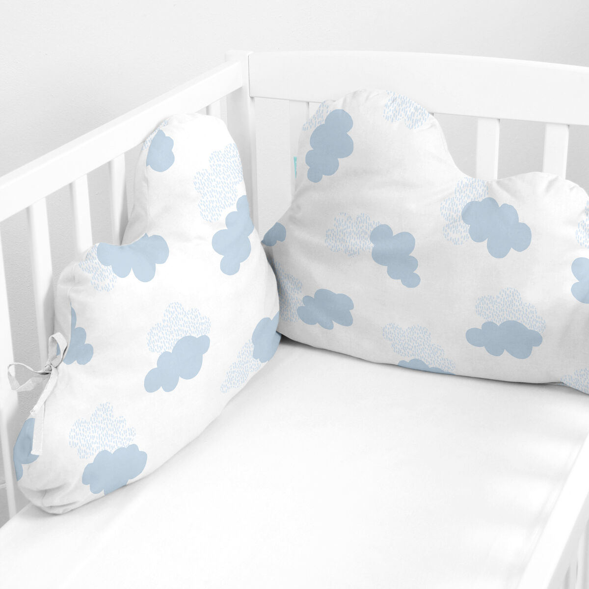 Cot protector HappyFriday Basic Kids Clouds Blue 60 x 40 cm