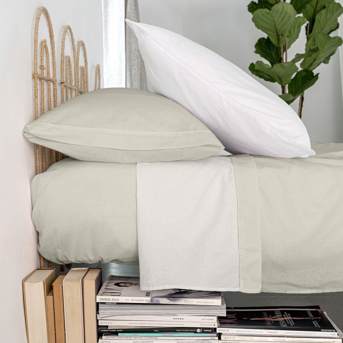 Drap HappyFriday Basic Beige 210 x 270 cm