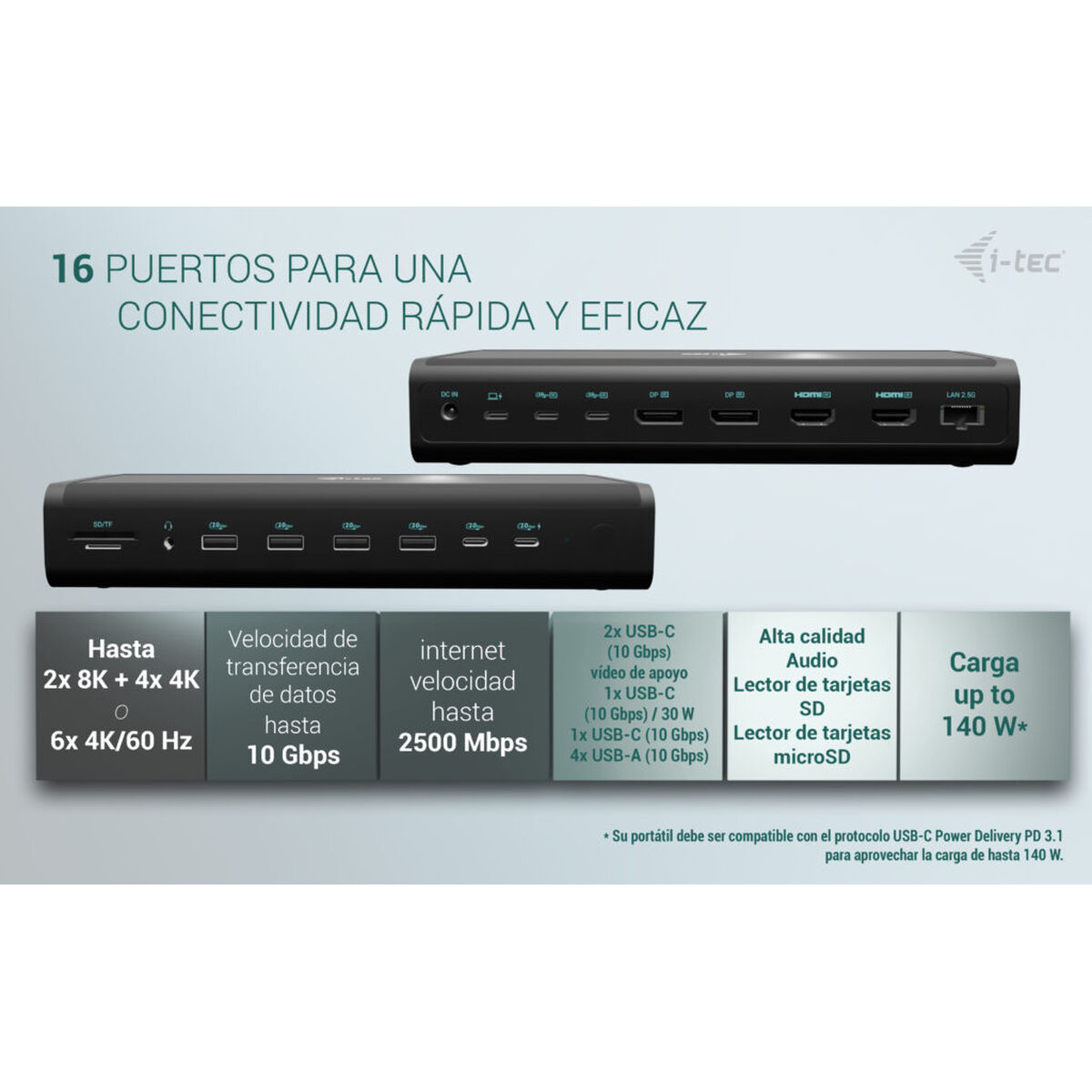 Podpěra notebooku i-Tec CA6MONITORDOCKPD