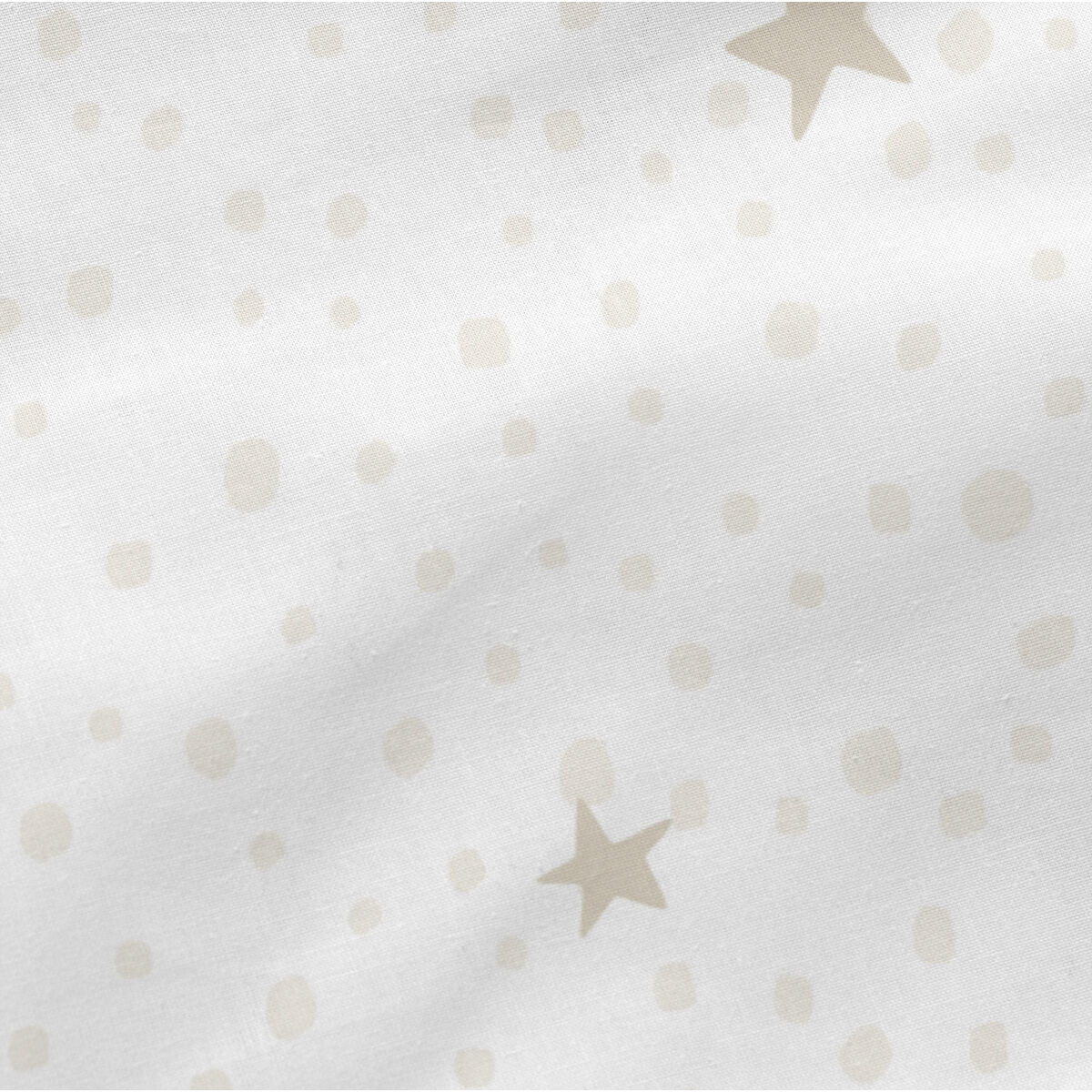 Pude HappyFriday Basic Beige Stjerner 60 x 40 cm