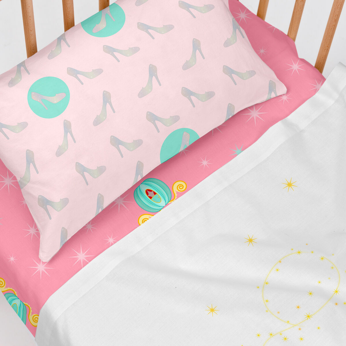 Cot Bedding Set HappyFriday Mr Fox Pumpkin Multicolour