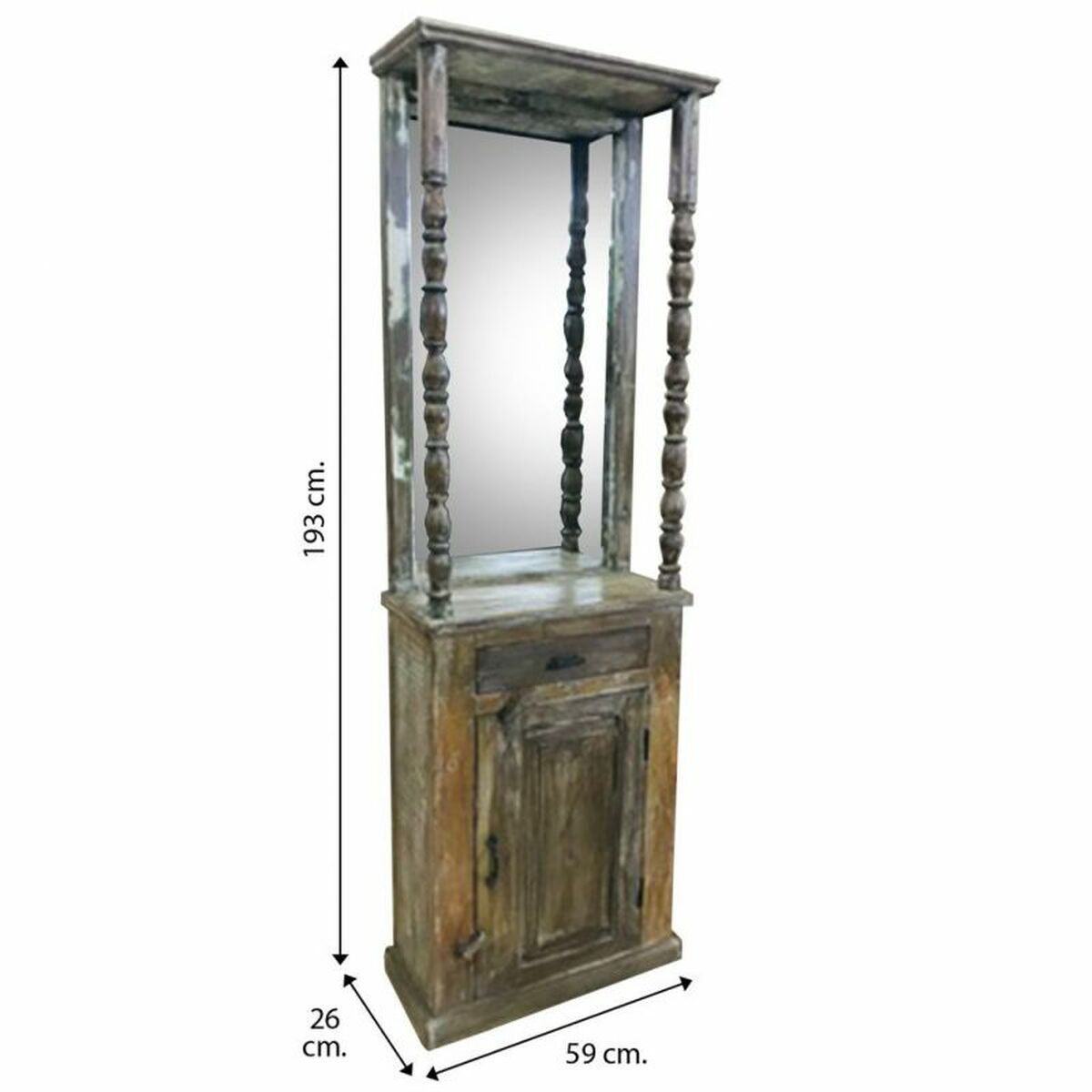 Predsoba Alexandra House Living Rjava 26 x 183 x 59 cm