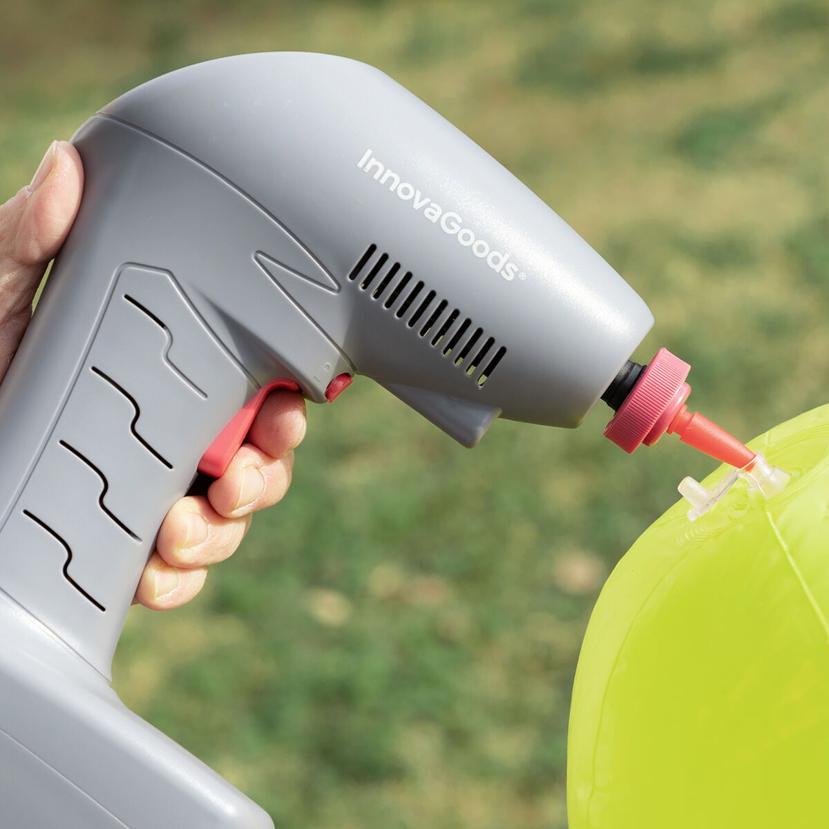 Draagbare luchtcompressor met ledlicht Airpro+ InnovaGoods