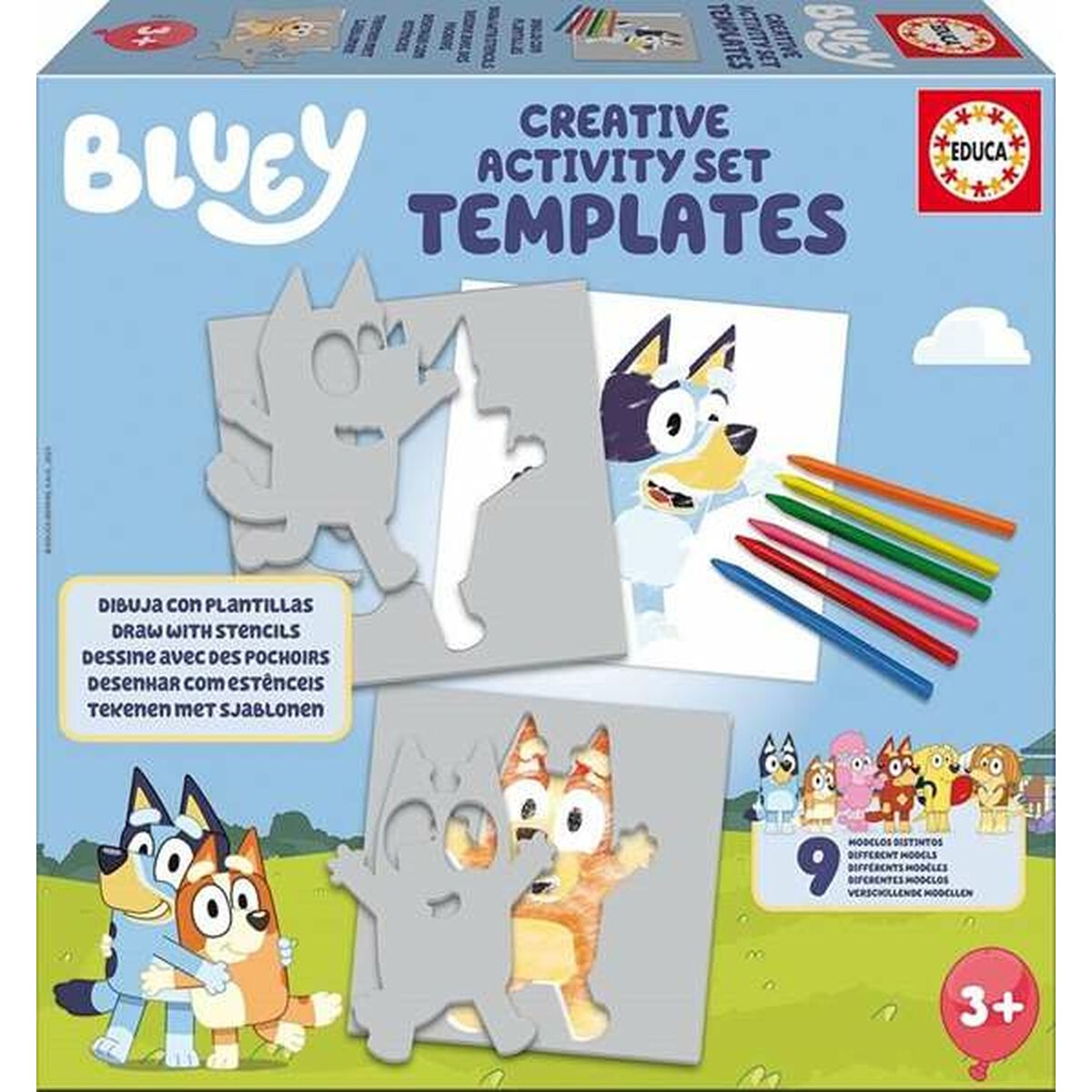 Tegningssett Educa Bluey