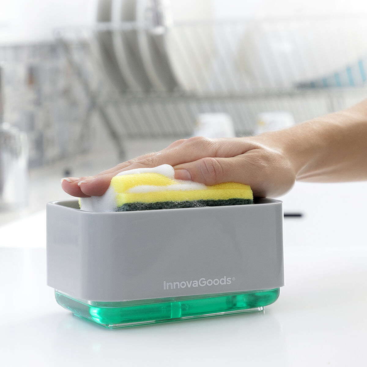 Dozator sapuna za sudoper 2 u 1 Pushoap InnovaGoods