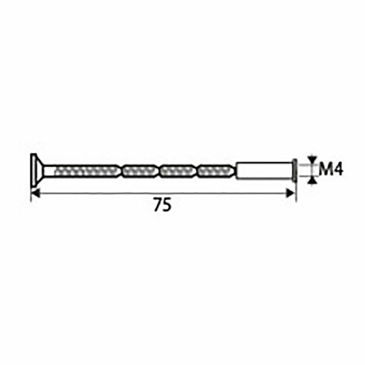 Läbilõikega polt EDM 85634 TRN02
