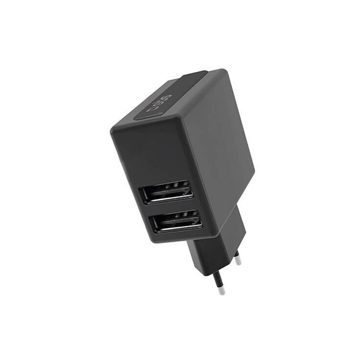 Vægoplader SBS TETRAV2USB2A Sort