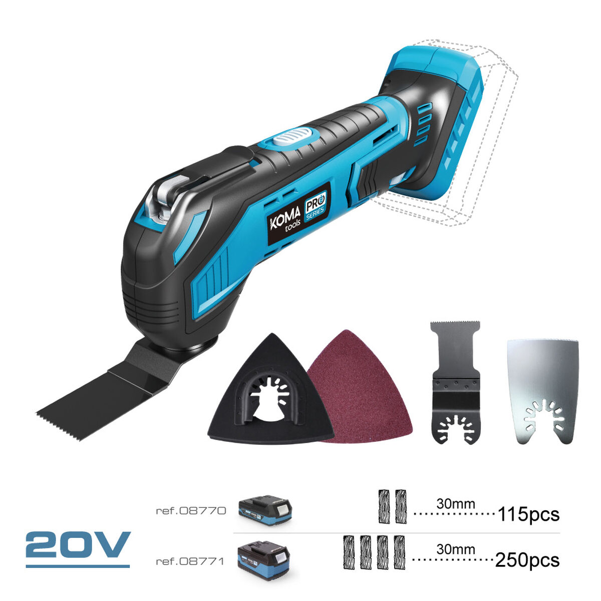 Daugiafunkcinis įrankis Koma Tools Pro Series