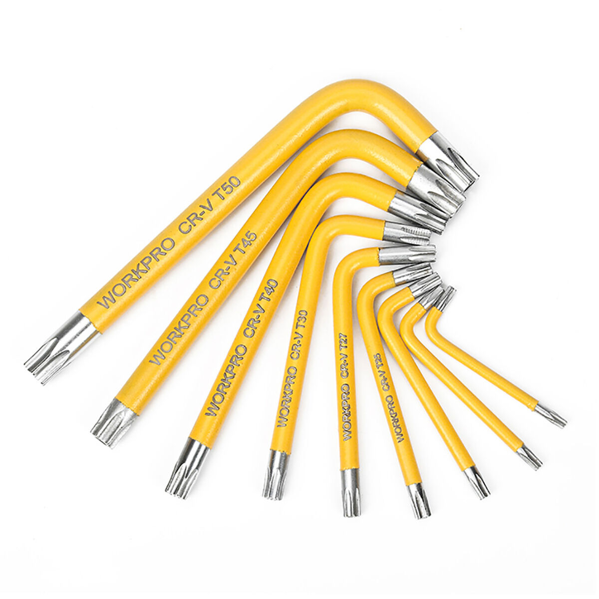 Torx nøkkelsett Workpro 9 Deler