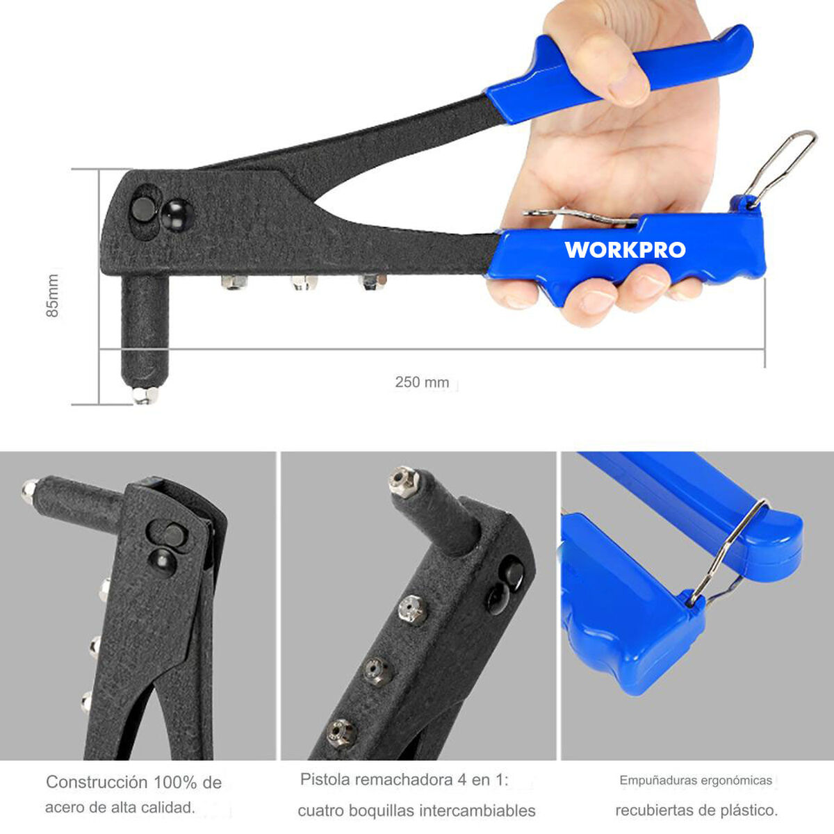 Rebitadora Workpro 10" 25 cm
