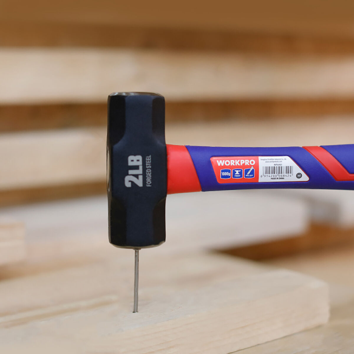 Builder's hammer Workpro 1 kg Stone