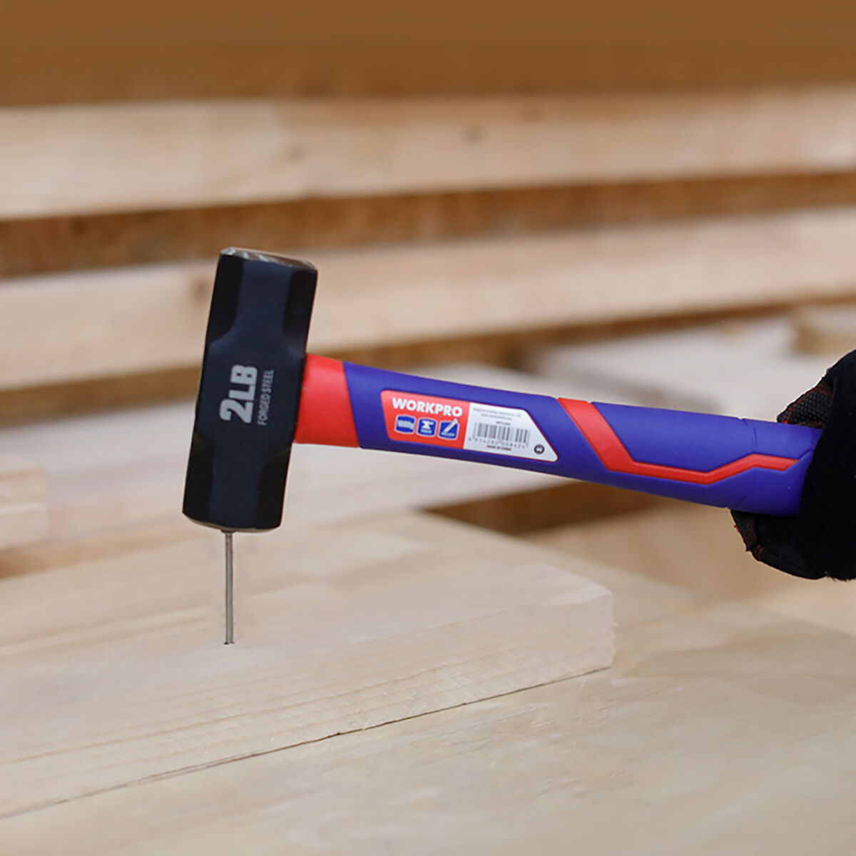 Builder's hammer Workpro 1 kg Stone