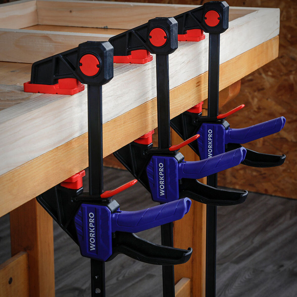 One-hand clamp Workpro